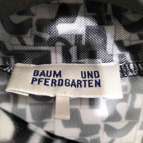バウムウンドヘルガーデン BAUM UND PFERDGARTEN 2022SS 総柄 シアーカットソー レディース FREE