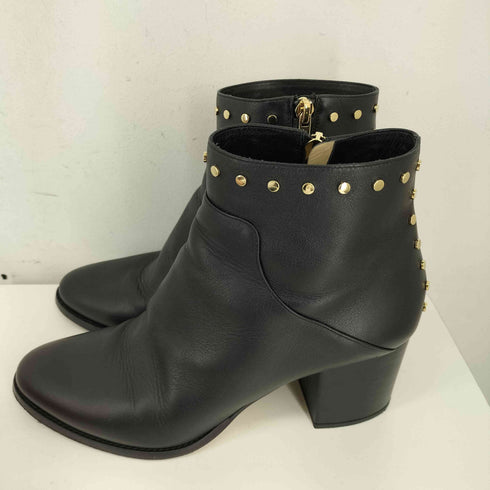 ジミーチュウ JIMMY CHOO スタッズ加工 レザー ショートブーツ レディース 39 1/2