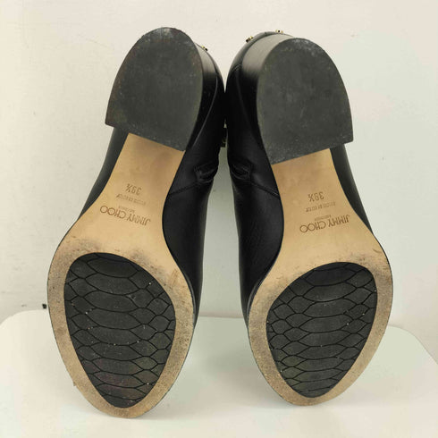 ジミーチュウ JIMMY CHOO スタッズ加工 レザー ショートブーツ レディース 39 1/2