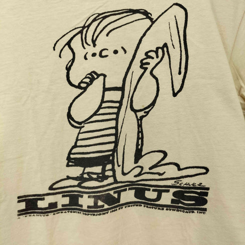 70S Hanes Beefy-Tボディ USA製 三角タグ キャラクター プリント メッセージ プリント S/S Tシャツ メンズ import:M