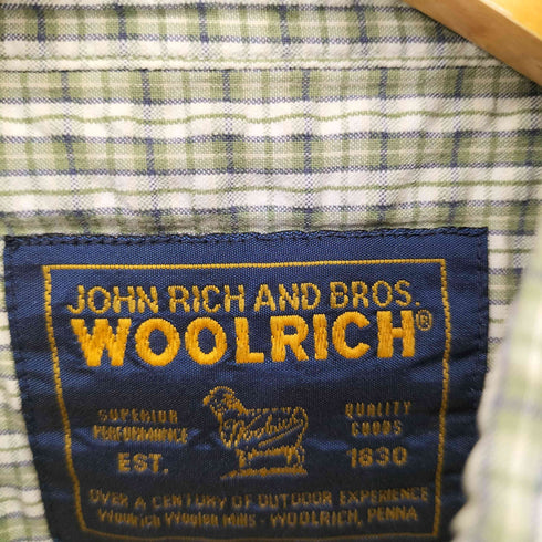 ウールリッチ WOOLRICH シアサッカーBDチェックシャツ メンズ JPN:L