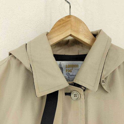 ロンドンフォグ LONDON FOG MADE IN USA Maincoats フード付き ステンカラーコート チンスト レディース 14 PET.