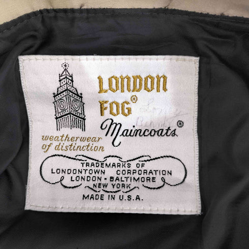 ロンドンフォグ LONDON FOG MADE IN USA Maincoats フード付き ステンカラーコート チンスト レディース 14 PET.