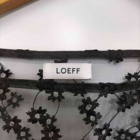 ロエフ LOEFF 2024SS シアー エンブロイダリーブラウス レディース FREE