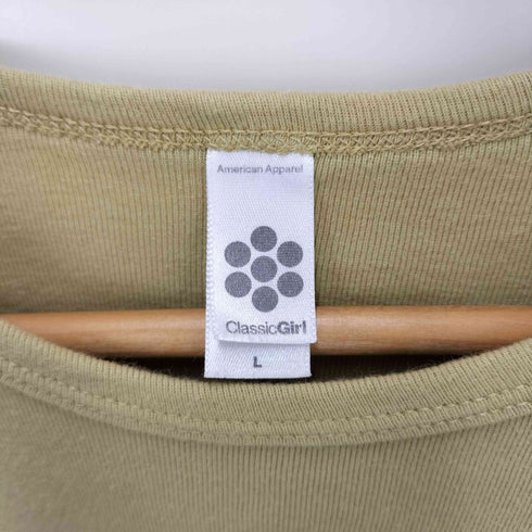 American Apparel Classic Girl ボディ USA製 フォト グラフィック S/S カットソー ユニセックス Y2K レディース import:L