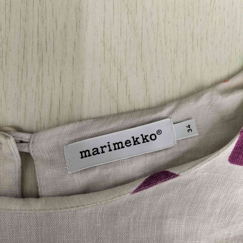 マリメッコ marimekko NONA リネンドレス レディース DE:34