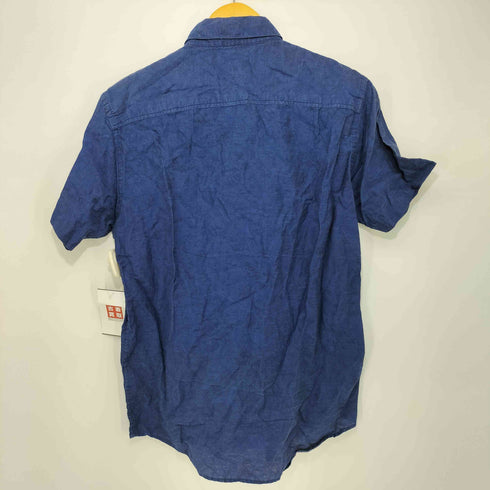 カルバンクライン CALVIN KLEIN リネン混 S/S 総柄シャツ メンズ import:M