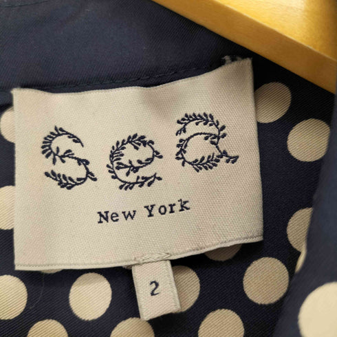 シーニューヨーク sea new york ドット柄プリーツワンピース レディース JPN:2