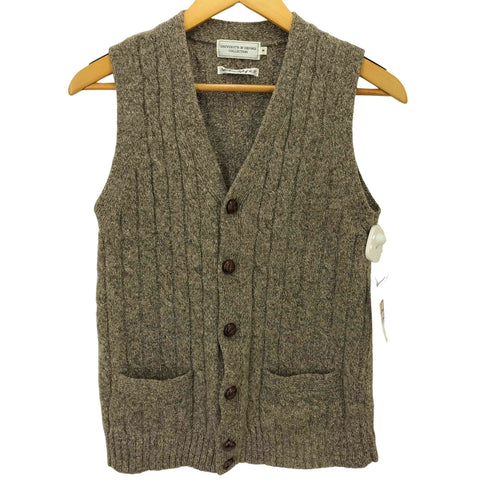 university of oxford collection クルミボタン ウール ニット ベスト メンズ import:M