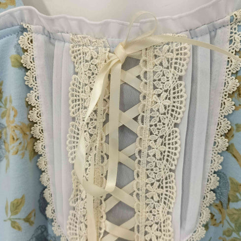 アクシーズファム axes femme フラワープリント レースジャンパースカート レディース JPN:M