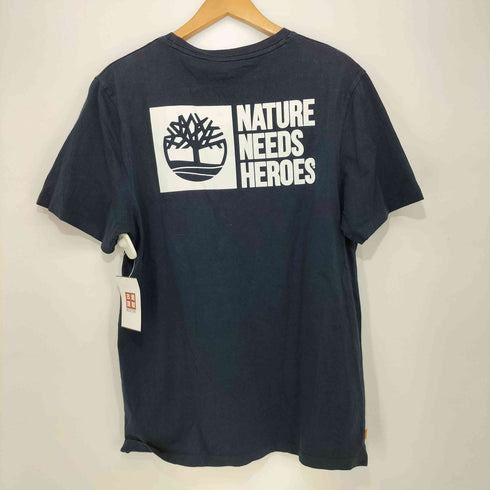 ティンバーランド Timberland 両面ロゴプリント ショートスリーブクルーネックTシャツ メンズ import:M