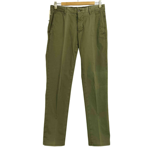 インコテックス INCOTEX SLACKS SLIM FIT ガーメントダイコットンストレッチギャバジンテーパードチノ メンズ