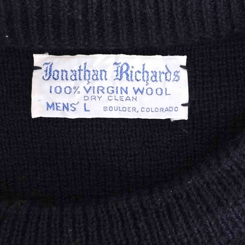 Jonathan Richards 70s クルーネックウールニット メンズ import:L