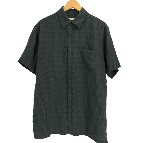 age of wisdom 半袖 レーヨン チェックシャツ メンズ import:M
