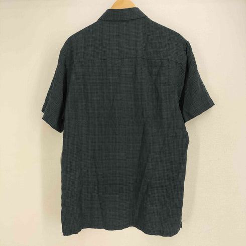 age of wisdom 半袖 レーヨン チェックシャツ メンズ import:M