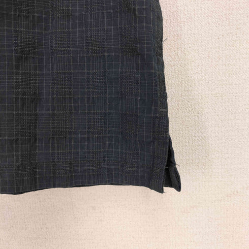 age of wisdom 半袖 レーヨン チェックシャツ メンズ import:M