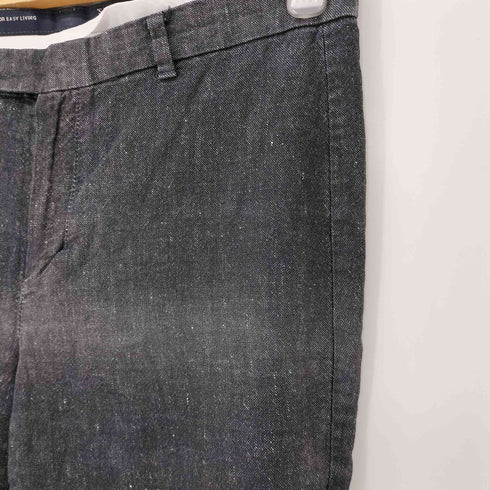 エスマックスマーラ S Max Mara リネンコンブラックデニムクロップドパンツ レディース USA 6