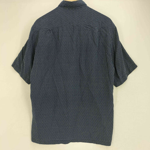 クレイボーン Claiborne 総柄 半袖 シルクシャツ メンズ import:S