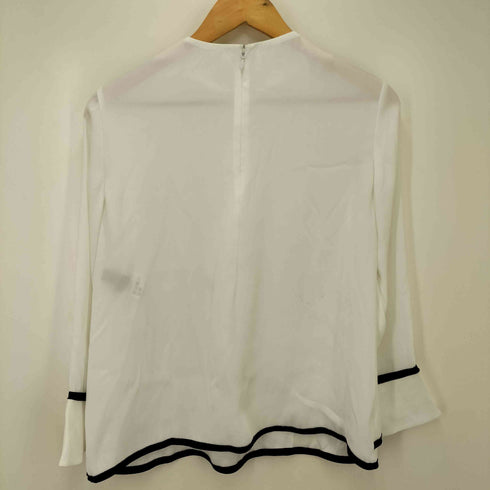 ランバンコレクション LANVIN COLLECTION フリル パイピング ブラウス レディース FR:40