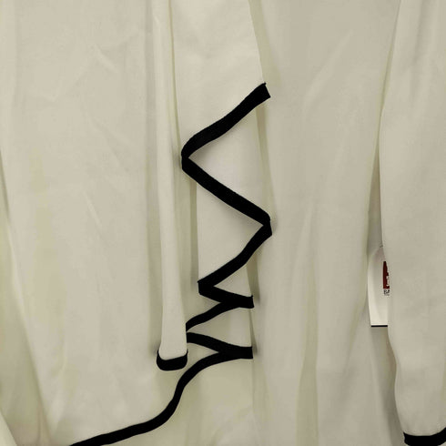 ランバンコレクション LANVIN COLLECTION フリル パイピング ブラウス レディース FR:40