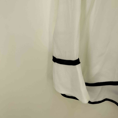 ランバンコレクション LANVIN COLLECTION フリル パイピング ブラウス レディース FR:40