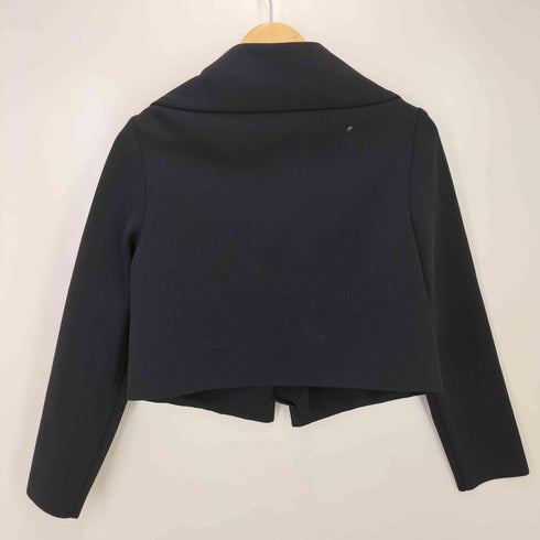 ランバンコレクション LANVIN COLLECTION ミラノ リブ ニット ノーカラー ジャケット レディース FR:40