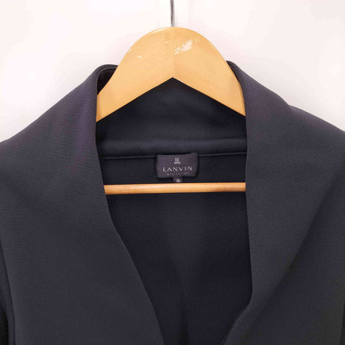 ランバンコレクション LANVIN COLLECTION ミラノ リブ ニット ノーカラー ジャケット レディース FR:40