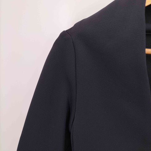 ランバンコレクション LANVIN COLLECTION ミラノ リブ ニット ノーカラー ジャケット レディース FR:40