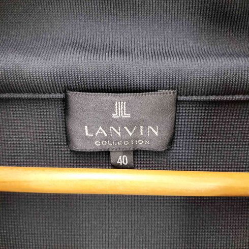 ランバンコレクション LANVIN COLLECTION ミラノ リブ ニット ノーカラー ジャケット レディース FR:40