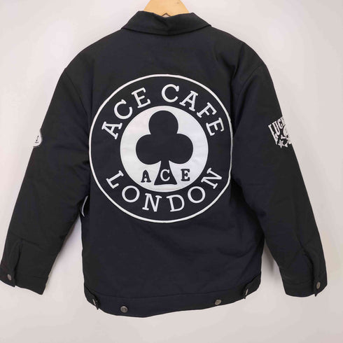 LUCKY13 裏地キルティング ACE CAFE LONDON 刺繍 ジップアップ ジャケット メンズ import:M