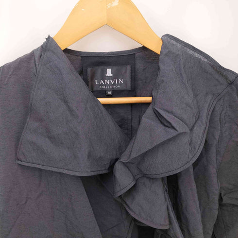 ランバンコレクション LANVIN COLLECTION フリル ガウン ロング コート レディース FR:40