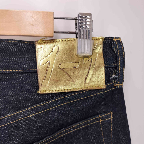 エフエーティー FAT 1-1 G 裏糸金 リジット ジップフライ デニム パンツ 濃紺 隠しリベット 脇割 メンズ SKINNY