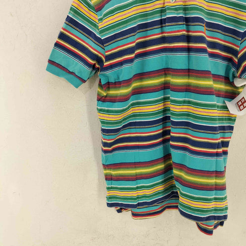 ポロバイラルフローレン Polo by RALPH LAUREN 90S マルチカラボーダーポロシャツ メンズ import:M