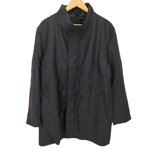 ランバンコレクション LANVIN COLLECTION スタンドカラー 比翼 ジップアップ コート レディース R48-45
