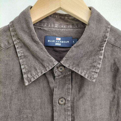 BLUE HARBOUR リネン 半袖シャツ メンズ import:L