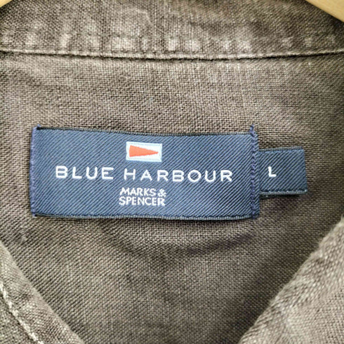 BLUE HARBOUR リネン 半袖シャツ メンズ import:L