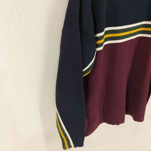 トミーヒルフィガー TOMMY HILFIGER 90S マルチボーダーコットンニット メンズ import:L