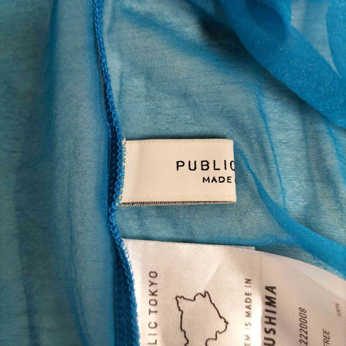 パブリックトウキョウ PUBLIC TOKYO アシメネックシャーリングシアートップス レディース FREE
