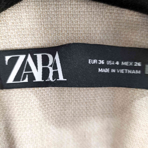 ザラ ZARA ノーラペル フィットブレザー レディース FR:36
