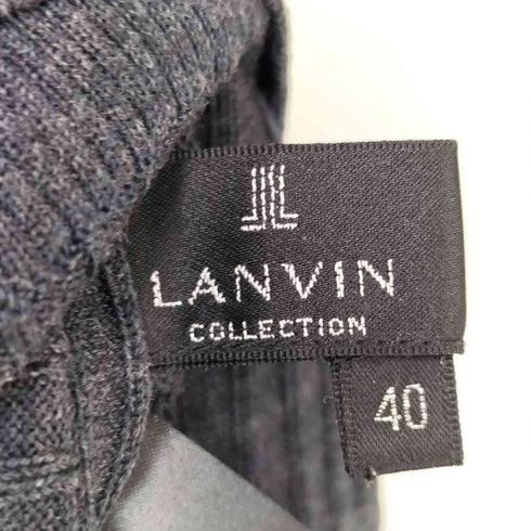 ランバンコレクション LANVIN COLLECTION ワンポイントデザイン ウール 長袖 ニット セーター レディース FR:40