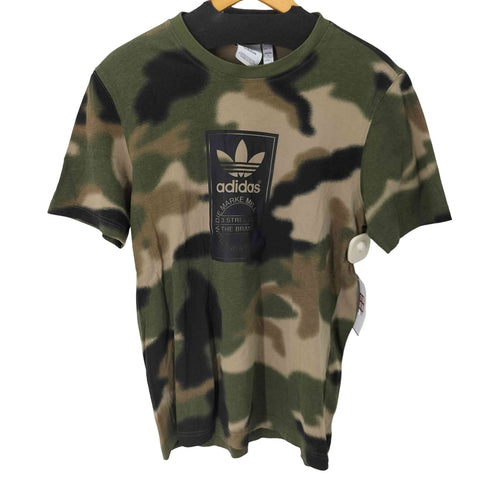 アディダスオリジナルス adidas Originals フロントロゴプリントカットソー カモフラ メンズ JPN:L