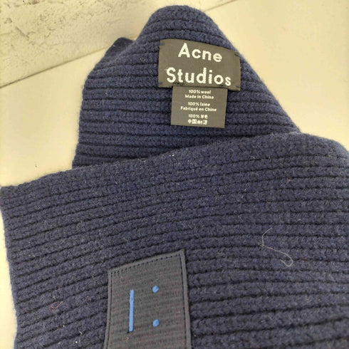 アクネストゥディオズ ACNE STUDIOS フェイスロゴ 大判ウールマフラー レディース 170x56cm