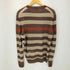 ヒューゴボス HUGO BOSS ボーダーリネンニットトップス メンズ import:M