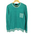 ヒューゴボス HUGO BOSS 胸ポケリネン混コットンニットトップス メンズ import:L