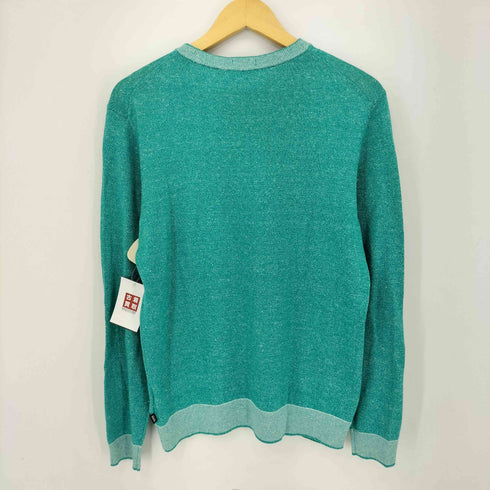ヒューゴボス HUGO BOSS 胸ポケリネン混コットンニットトップス メンズ import:L