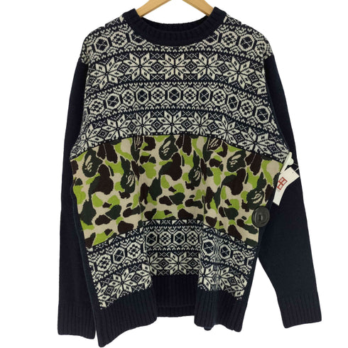 ミスターベイシングエイプ Mr. BATHING APE ABC Jacquard Knit ABCジャガードニット メンズ JPN:L
