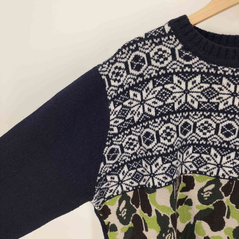 ミスターベイシングエイプ Mr. BATHING APE ABC Jacquard Knit ABCジャガードニット メンズ JPN:L