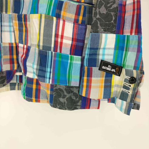 ミスターベイシングエイプ Mr. BATHING APE bright jacket with print パッチワークテーラードジャケット カモ柄 メンズ JPN:50