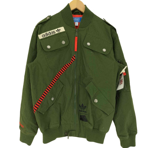 アディダスオリジナルス adidas Originals YT-1300 FLIGHT JACKET リップストップ刺繍ジップアップフライトジャケット メンズ JPN:M