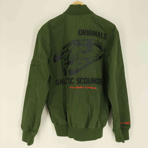 アディダスオリジナルス adidas Originals YT-1300 FLIGHT JACKET リップストップ刺繍ジップアップフライトジャケット メンズ JPN:M